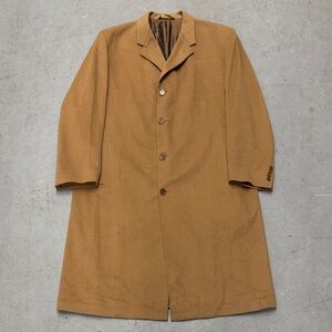 Arnold Brant Classic Single-Breasted Cashmere Tan Overcoat Men’s 48L
